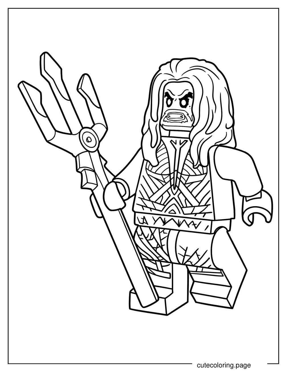 Lego Aquaman Coloring Page For Kids coloring page