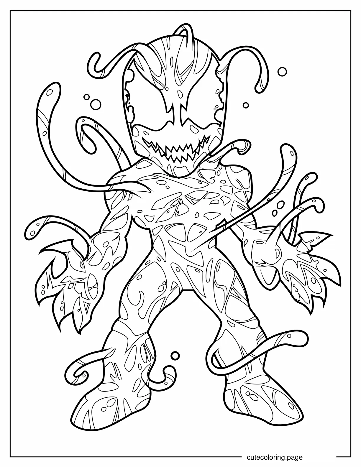 Chibi Carnage Coloring Sheet For Kids coloring page