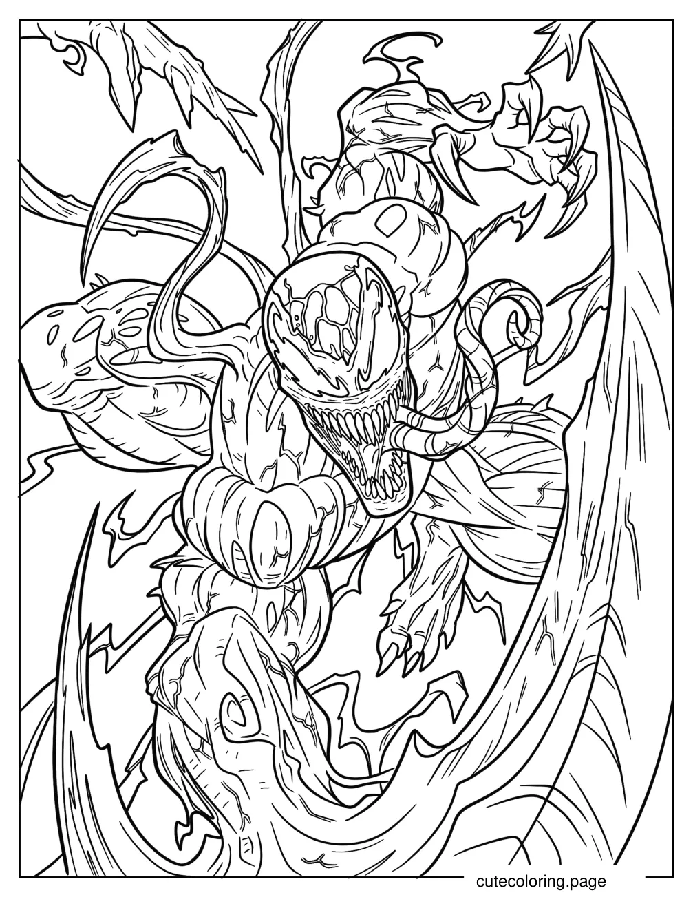 Chilling Carnage In Battle Coloring Sheet coloring page