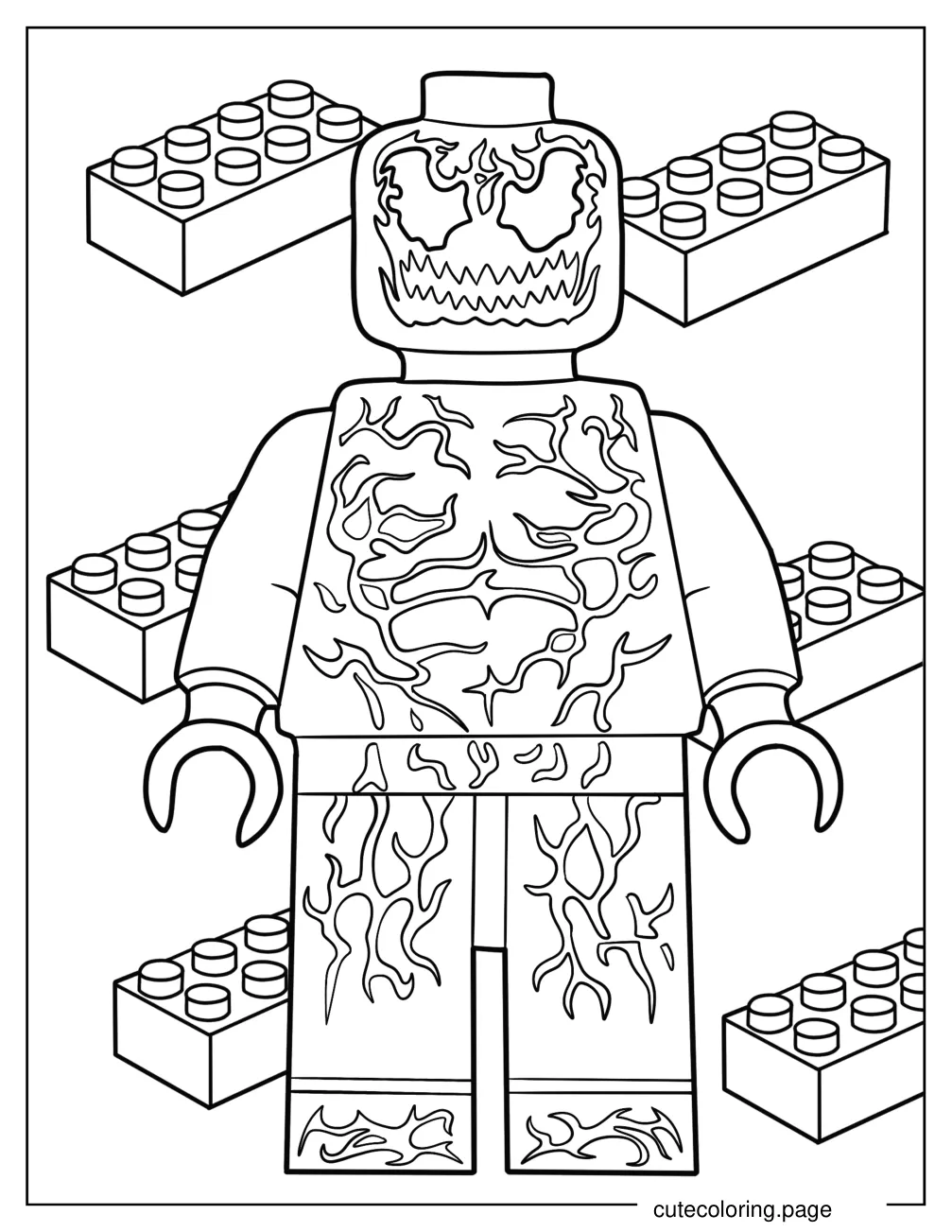 Lego Carnage Coloring Sheet For Preschoolers coloring page