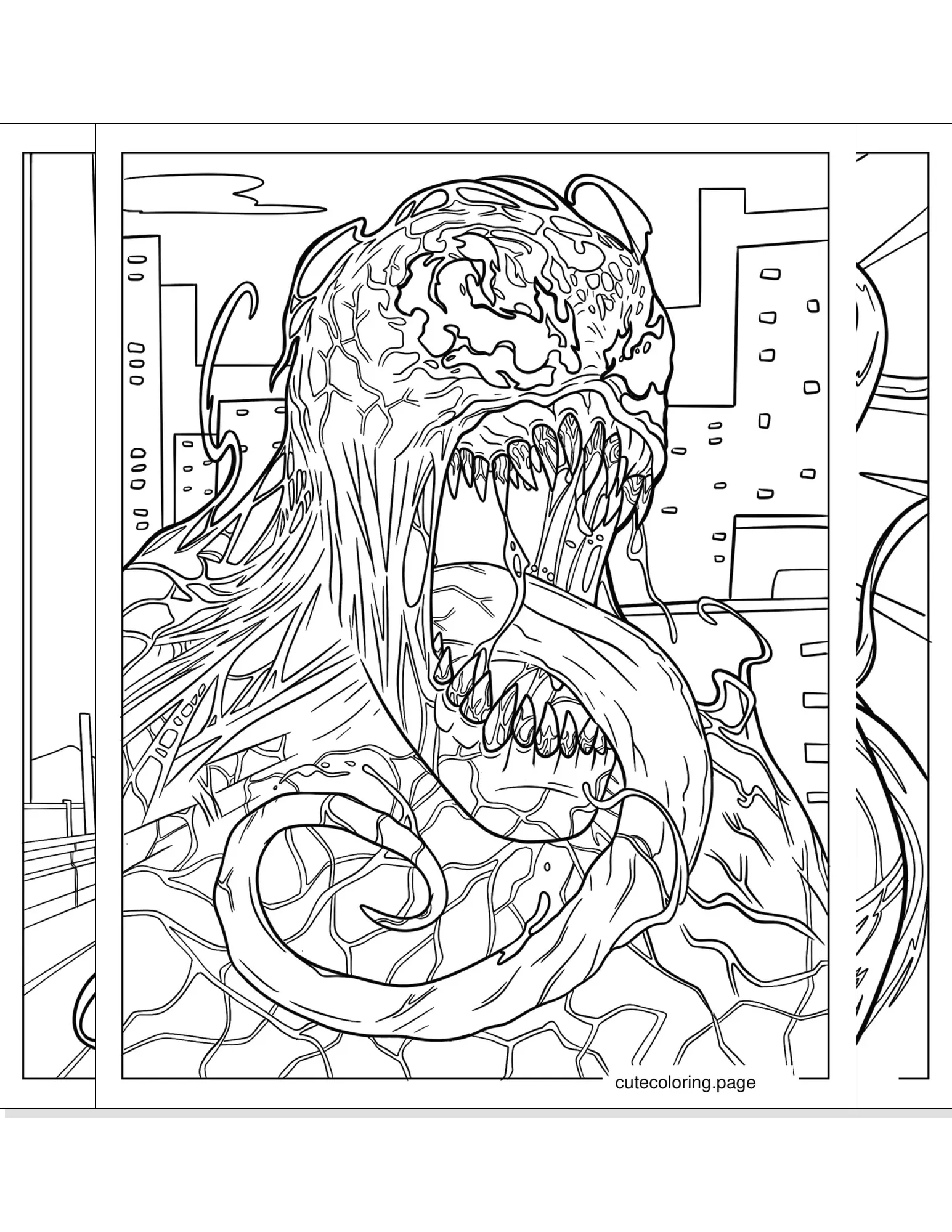 carnage coloring pages coloring page