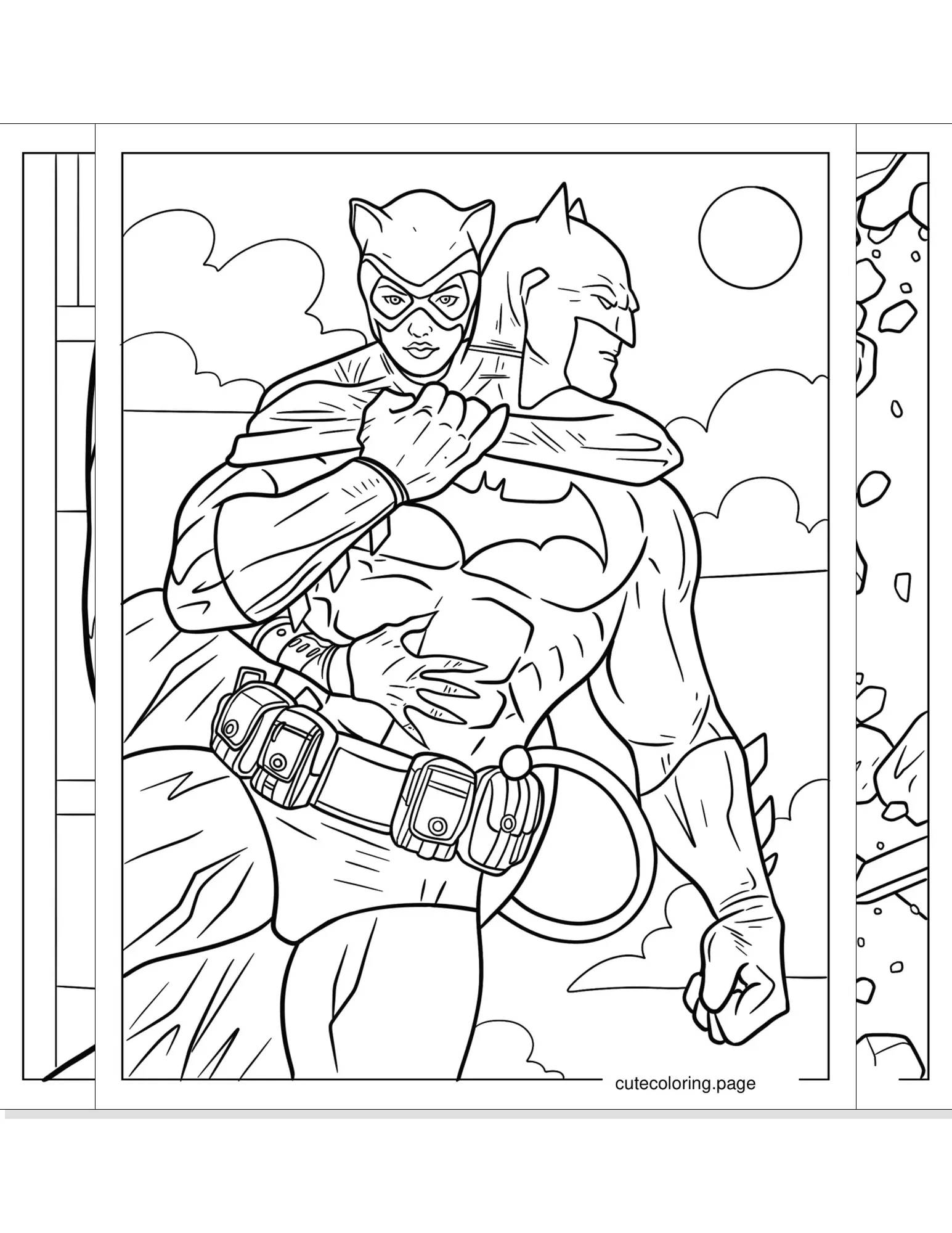 catwoman coloring pages coloring page