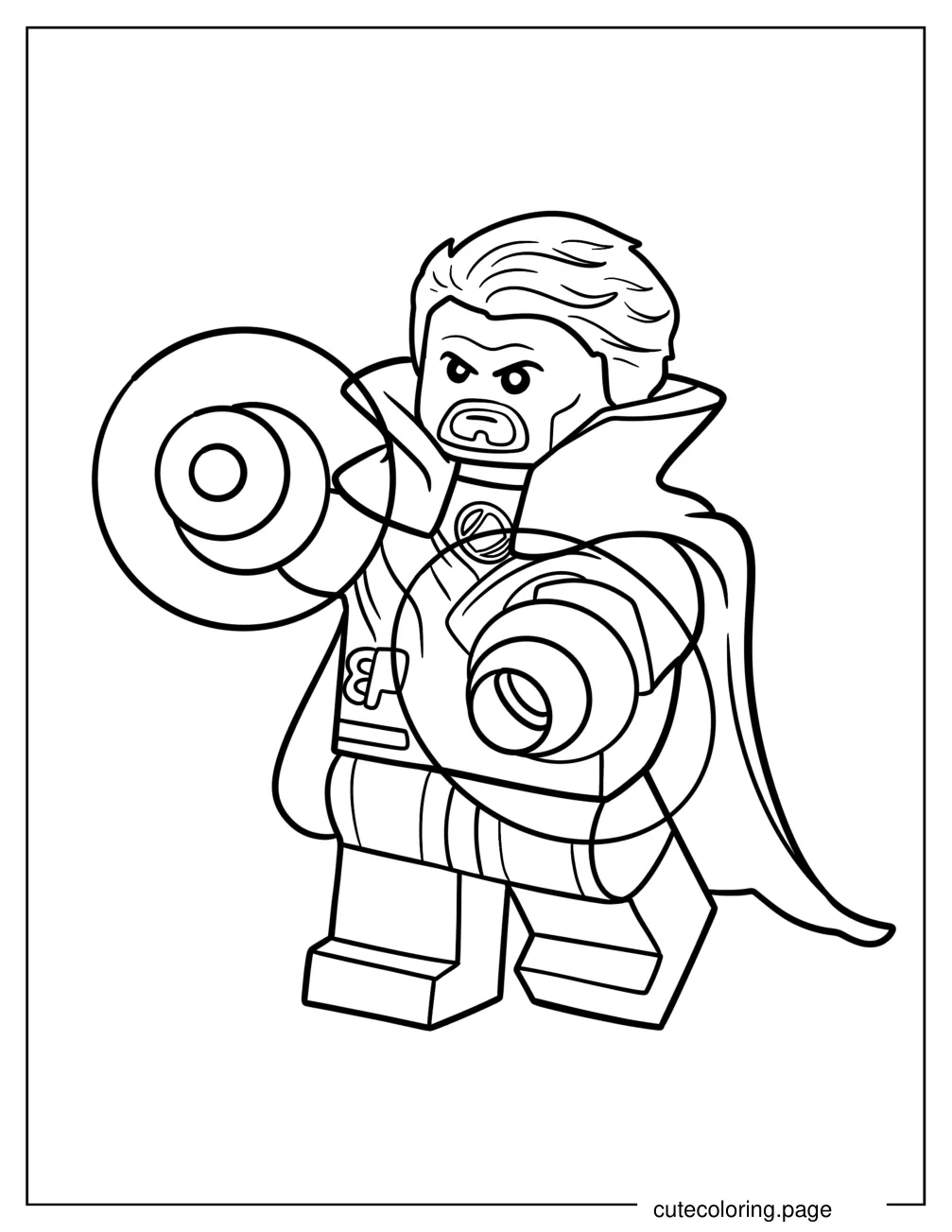 Lego Doctor Strange Coloring Sheet For Kids coloring page