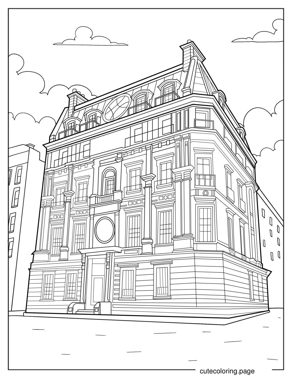 Realistic Doctor Strange Sanctum Sanctorum Coloring Page coloring page