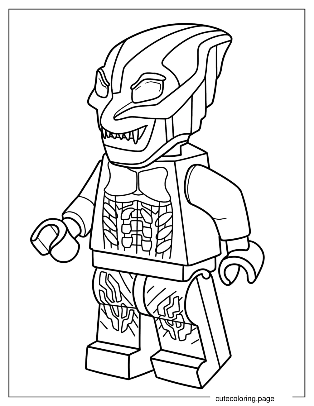 Lego Green Goblin Coloring Page For Prescoolers coloring page