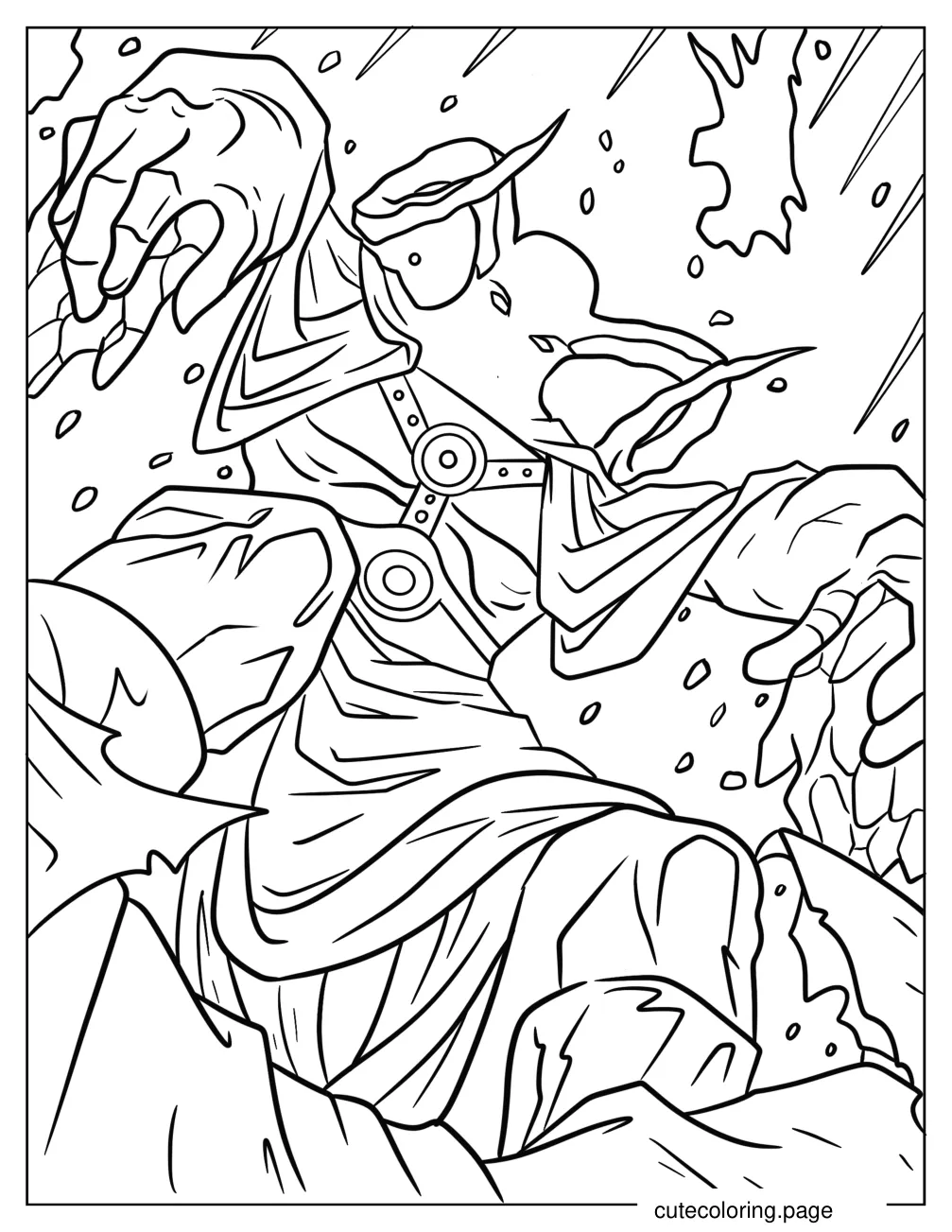 Oblivion Green Lantern Villain Coloring Sheet coloring page