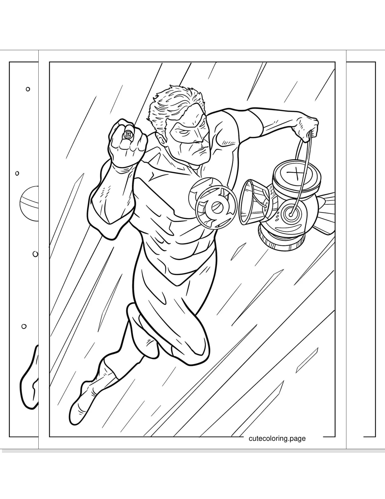 green lantern coloring pages coloring page