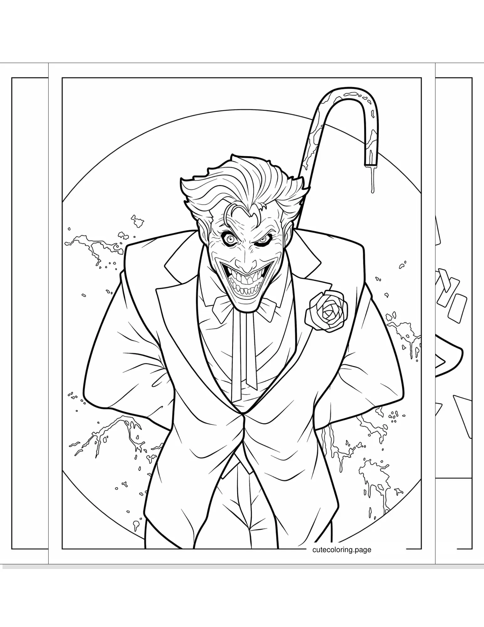 joker coloring pages coloring page