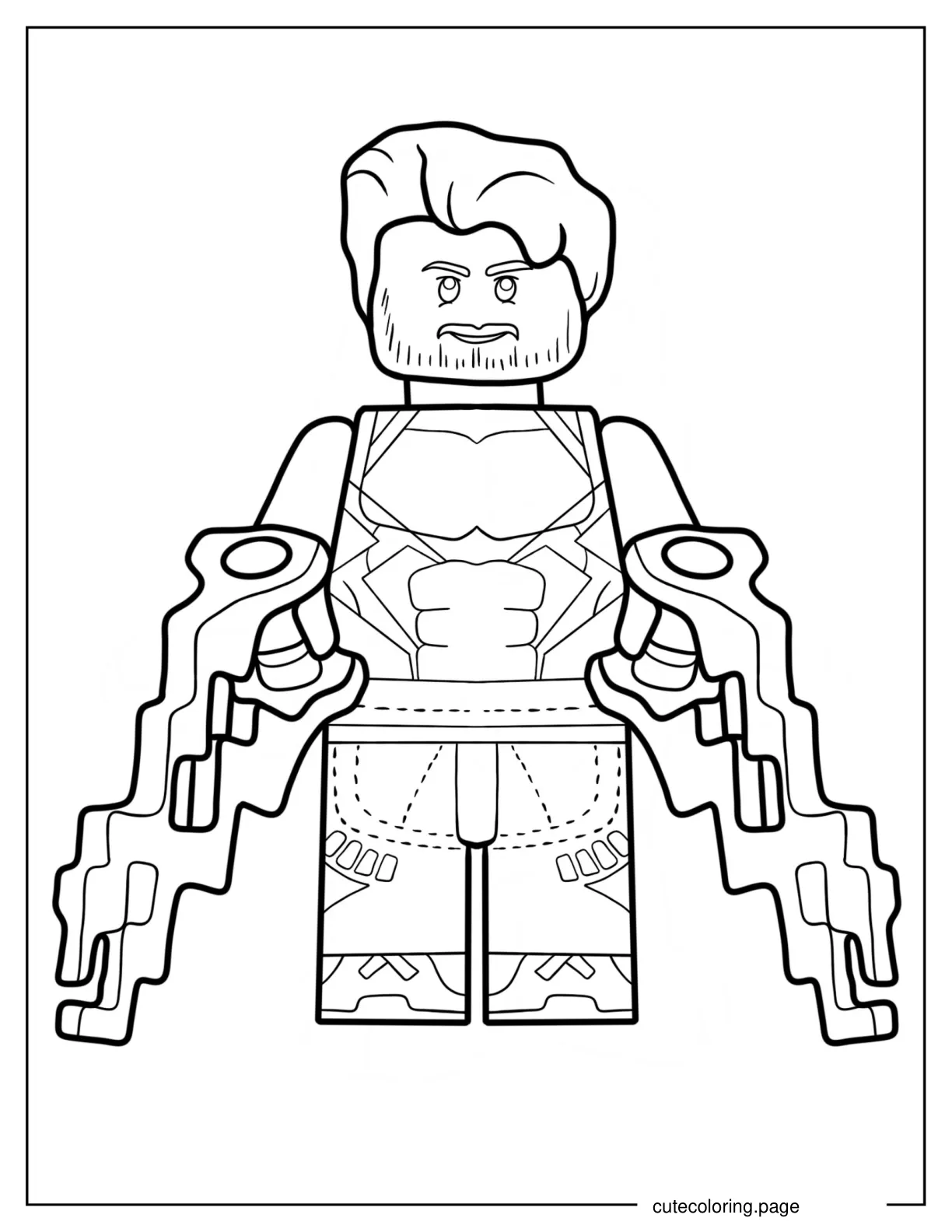 Lego Quicksilver Coloring Page For Kids coloring page