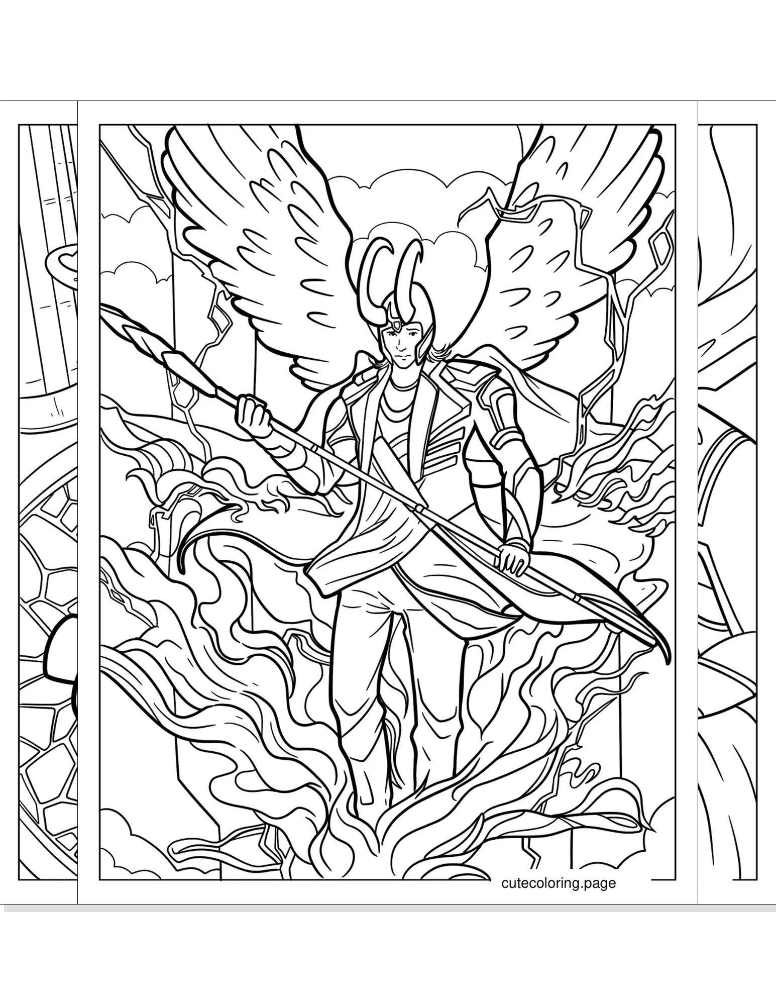 loki coloring pages coloring page