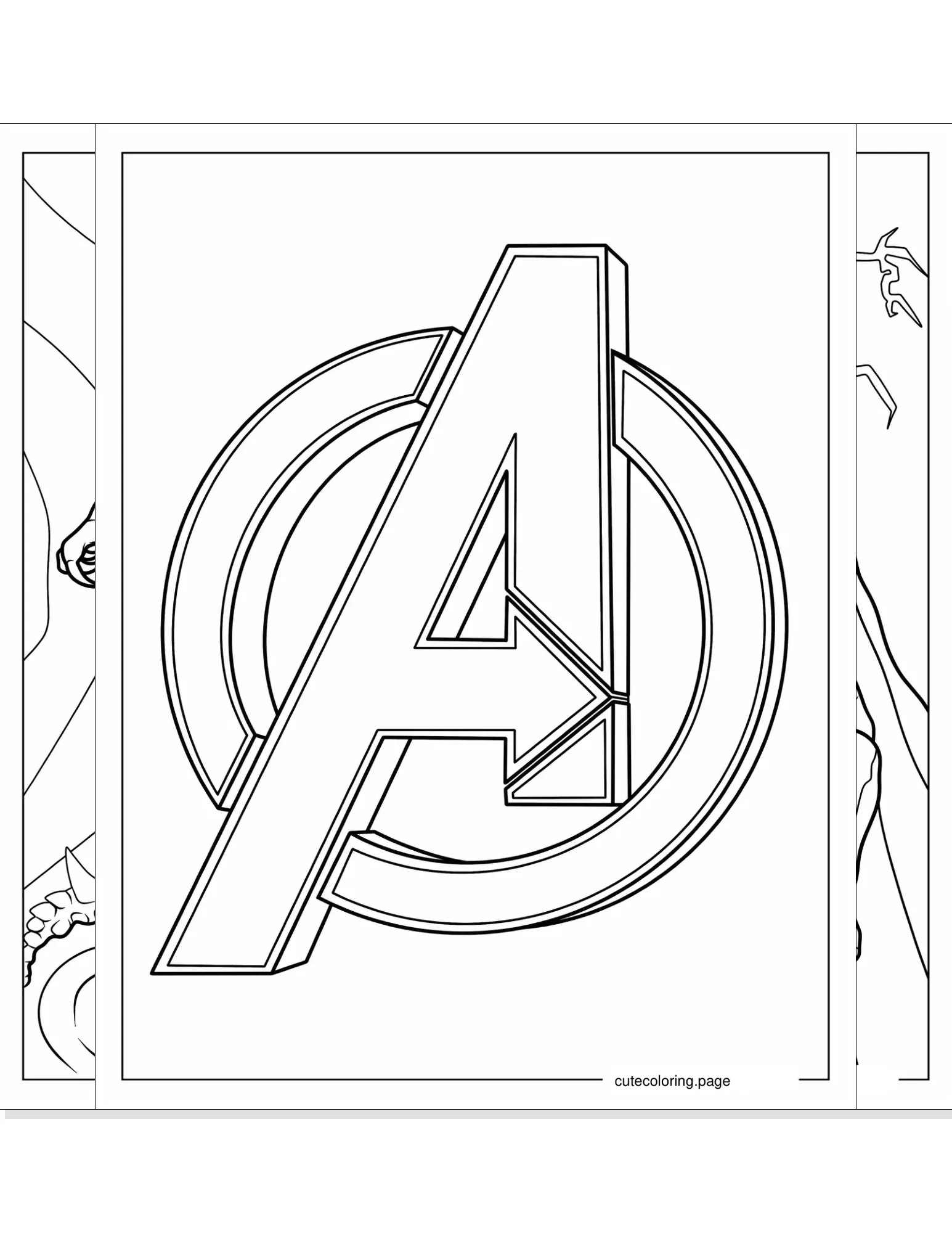 marvel avengers coloring pages coloring page