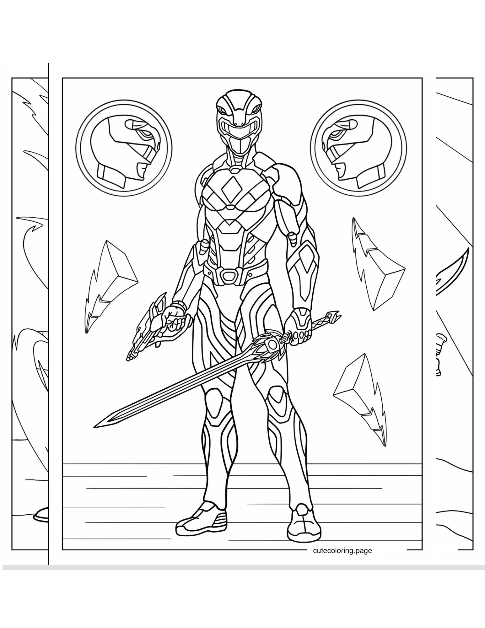 power rangers coloring pages coloring page