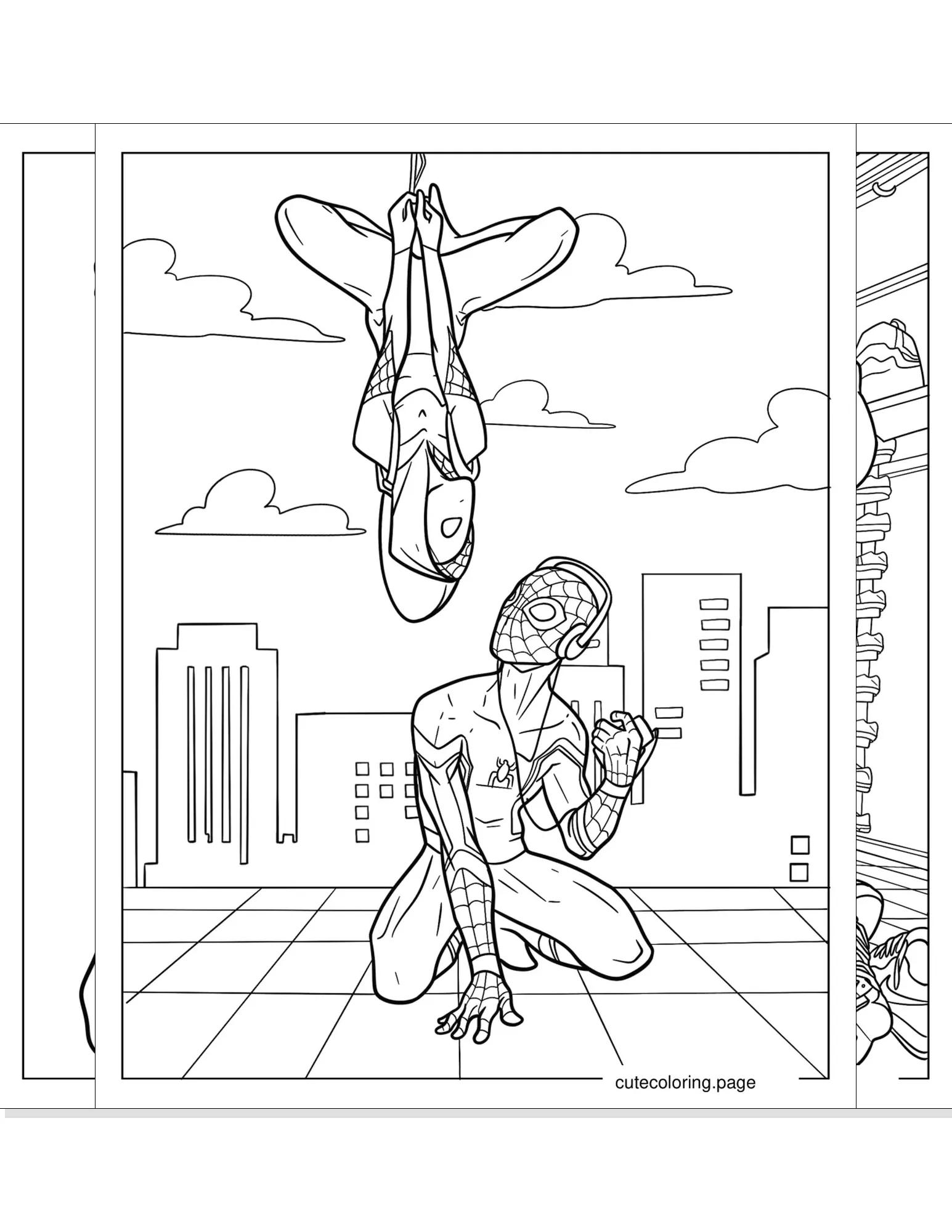 spider gwen coloring pages coloring page