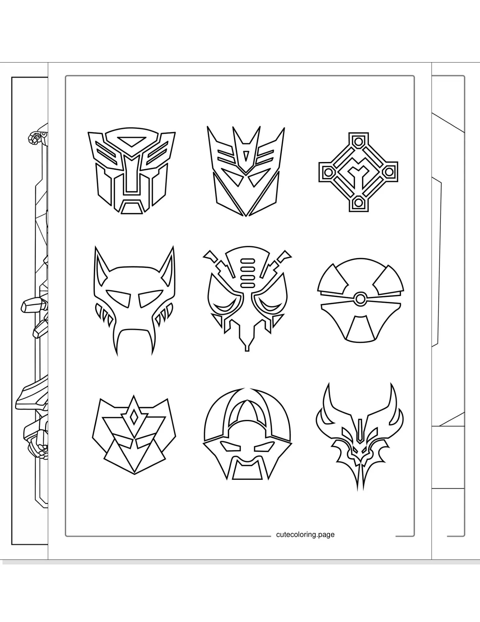 transformers coloring pages coloring page