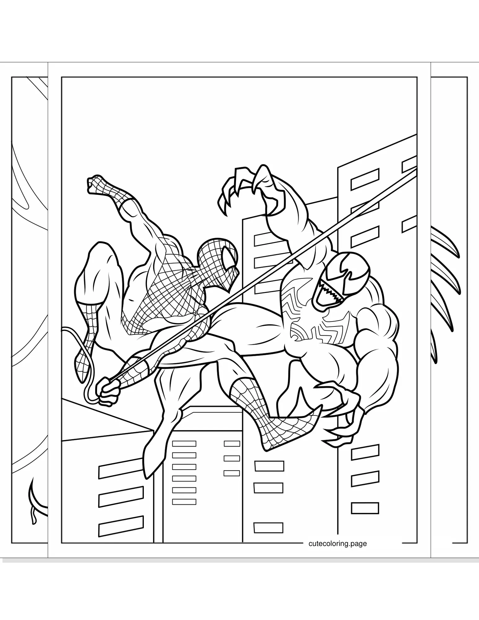 venom coloring pages coloring page